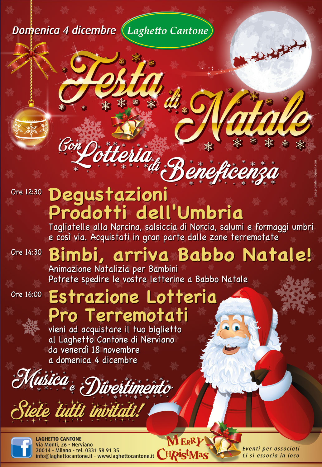 Feste Di Natale Per Bambini.Laghetto Cantone Pesca Sportiva Festa Di Natale